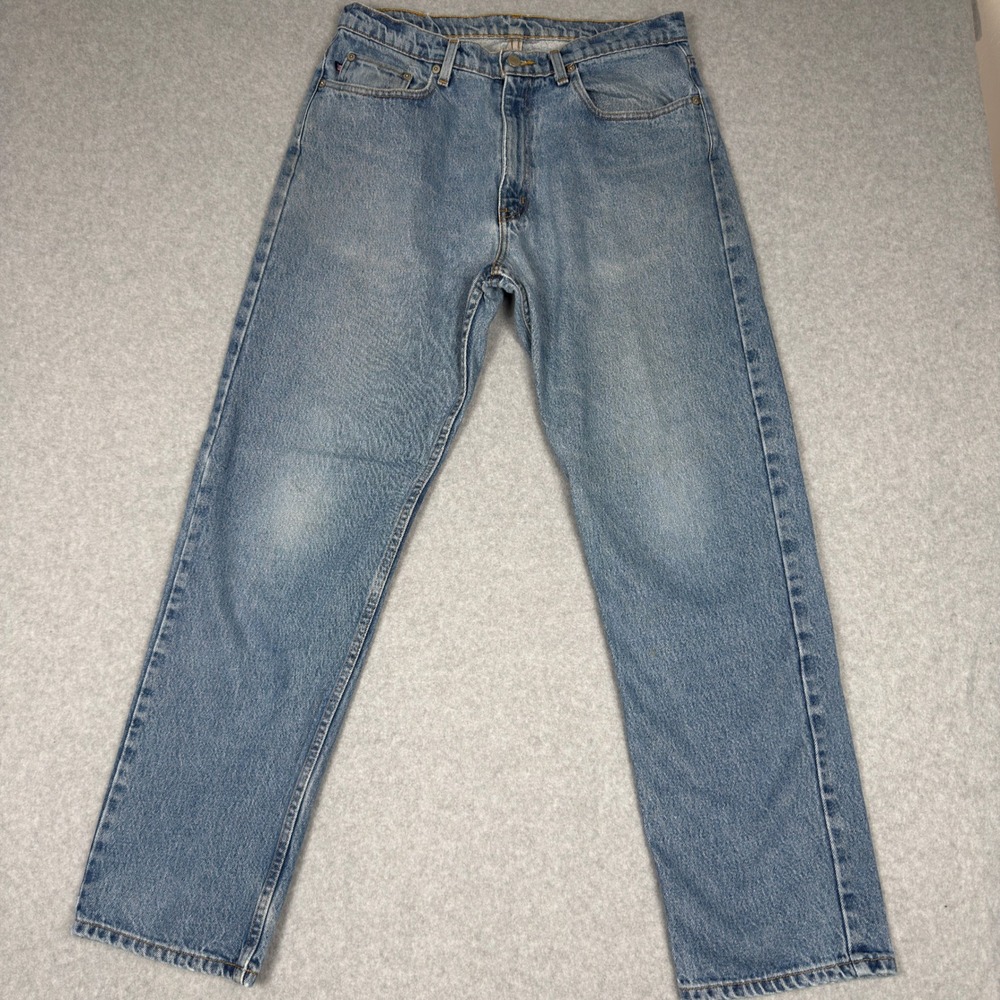 Vintage Ralph Lauren Relaxed Jeans Mens 34x32 Light Wash Blue Denim 100% Cotton